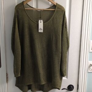 Olive Green Knit Sweater